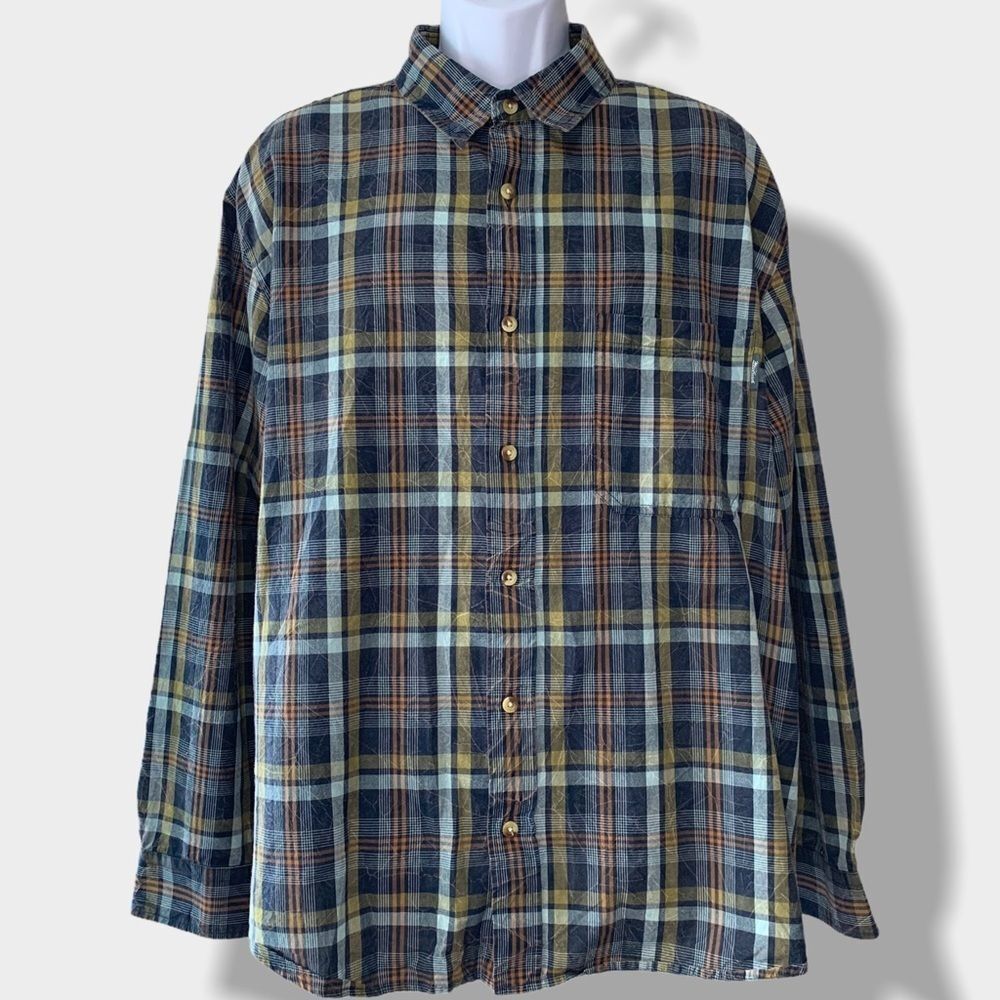🖤 Woolrich | Plaid Button Down Collared Shirt